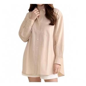 NEW LE MARAIS beaufort buttondown top in beige stripe
